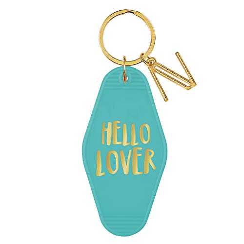 Creative Brands Slant Collections Motel Key Tag, 1.4 x 3.5-Inches, Hello Lover