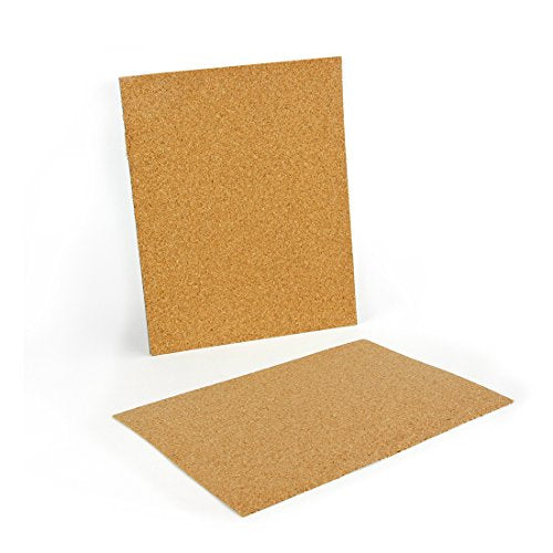 Hygloss Products Cork Sheets - 2 Mil Thick Cork Sheets - 8.5 x 11 Inches, 2 Sheets