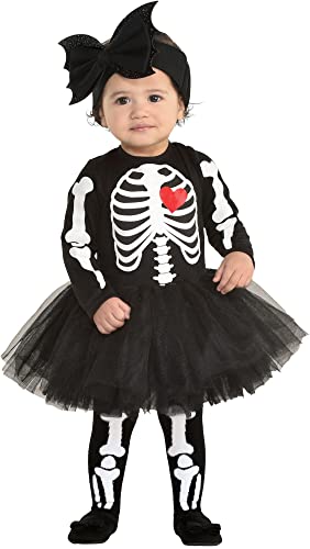 Amscan Baby Girl Skeleton With Tutu Costume | 6-12 mos. | 3 Pcs.