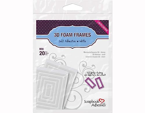 Scrapbook Adhesives by 3L 3L Corporation Self-Adhesive Scrapbook Foam Embellishment Shapes, Frames