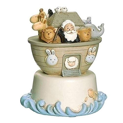 Roman 5-inch Noah's Ark Plays Jesus Loves You Musical Figurine