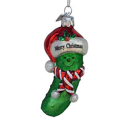 Kurt Adler merry Christmas Pickle Ornament