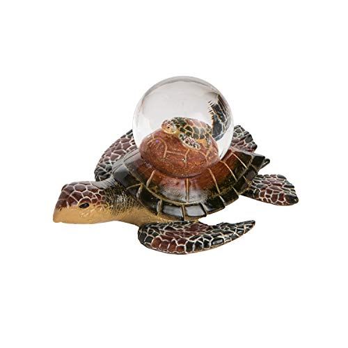 Beachcombers Resin Sea Turtle Baby Waterball Figurine