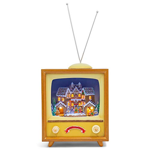 Roman 133434 Musical Led Gingerbread TV, 7.75 inch, Multicolor