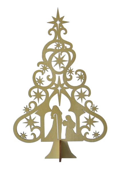 Ganz MX180517 Nativity Tree, 15.75-inch Height