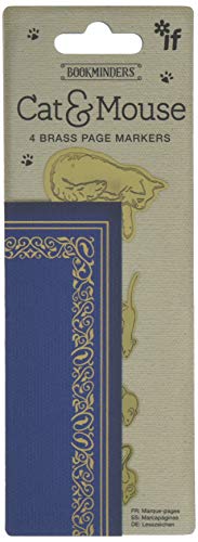 IF Bookminders Brass Page Markers - Cat & Mouse