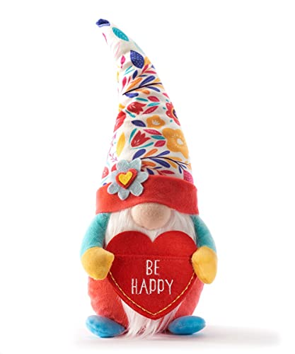 Giftcraft 474556 Messenger Gnome with Sentiment, 13 inch, Polyester, Heart