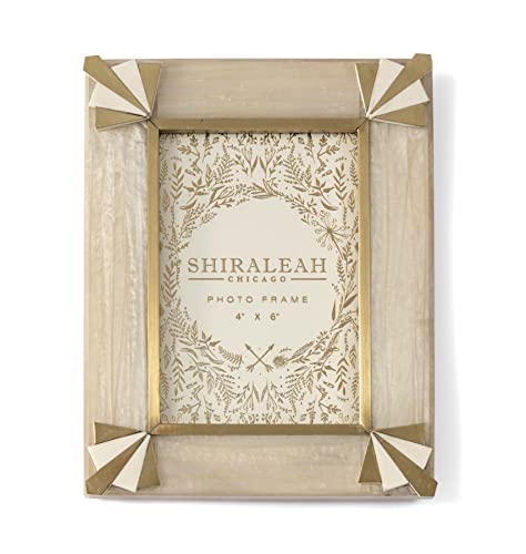 Ariston Corner Detail Ivory 4X6 Picture Frame - Shiraleah