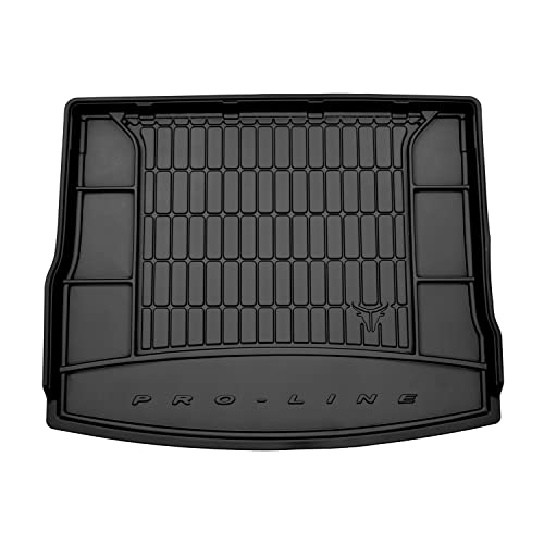 OMAC USA Premium Trunk Mats for VW Tiguan 2018 to 2023, 3D Molded Cargo Liners, Rubber, All Weather, Black