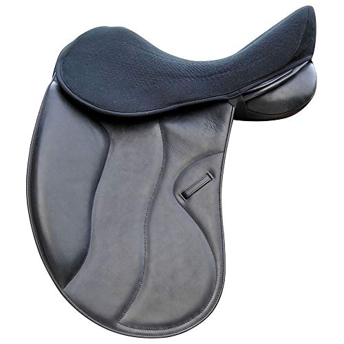 Acavallo Ortho Coccyx Gel in Dri-Lex Seat Saver - Dressage, Medium, Black