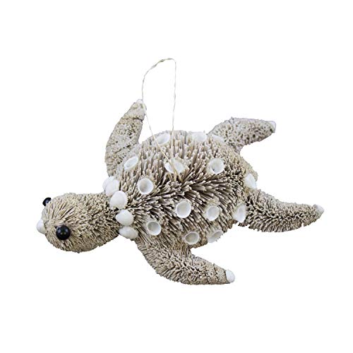 Beachcombers BottleBrush Turtle Ornament Made From Buntal