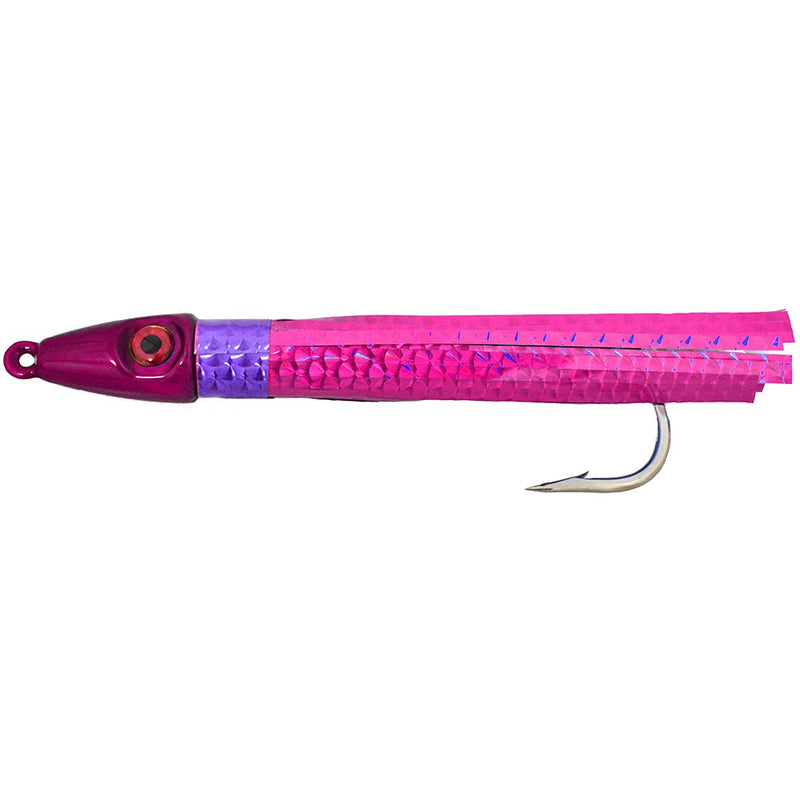 Hybrid Wahoo Bomb 6" Fully Rigged - 6oz Multi Colored Tuna Lures by MagBay Lures (Pink)