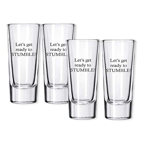 Myxx Lets Get Ready To Stumble Shot Glasses