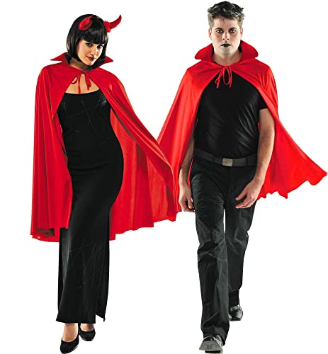 AMSCAN Red Cape Deluxe Halloween Costume Accessories for Adults, One Size
