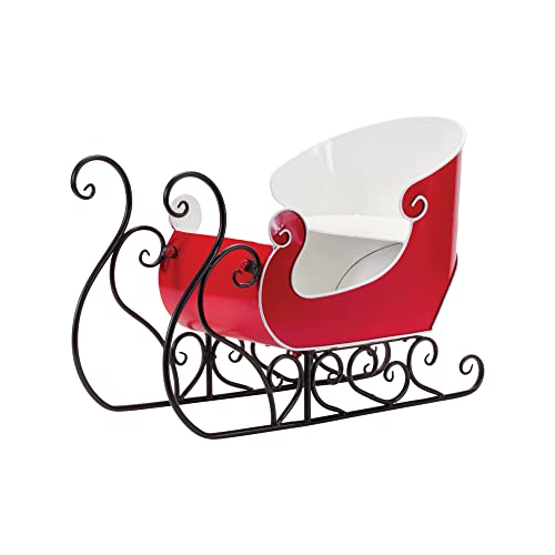 Melrose 86803 Sleigh Figurine, 24.5-inches Length, Iron
