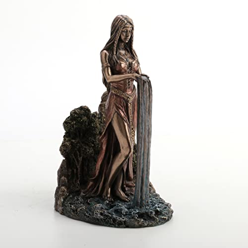 Unicorn Studio Veronese Design 9 Inch Celtic Matriarch Goddess Danu Resin Sculpture Bronze Finish