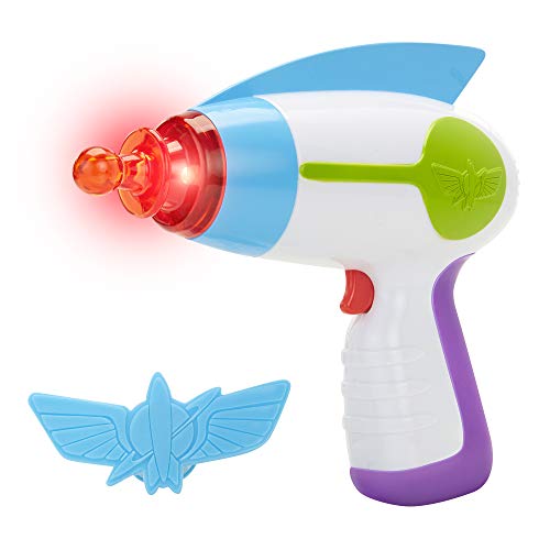 JAKKS Pacific Toy Story Disney 4 Buzz Lightyear Blaster Toy Space Ranger Set, Includes Star Command Badge - Light & Sound! Perfect for Kids, Boys Halloween Costume Prop