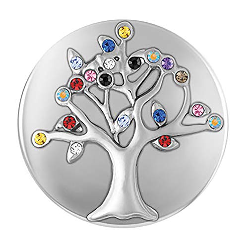 TGB Brands Ginger Snaps Vibrant Family Tree Charm Accessory | Interchangeable Snap Jewelry Collection | Button Charms for Necklaces, Bracelets & Rings | Standard Size | SN02-25