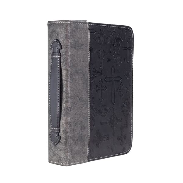 Divinity Boutique Bible Cover XXL - Black Crosses