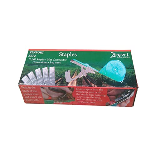 Zenport ZLT2 ZEN/MAX Box of Tapener Staples, 10000-Count