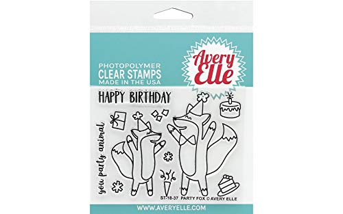 PA Distribution Avery Elle Clear Stamp Party Fox, None