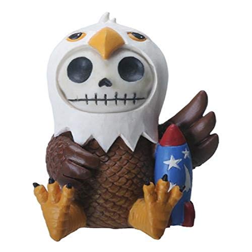 Pacific Trading SUMMIT COLLECTION Furrybones Baldie Signature Skeleton in Bald Eagle Costume with Firework