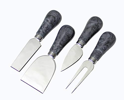Prodyne Froma Cheese Knives, Set of 4, Black
