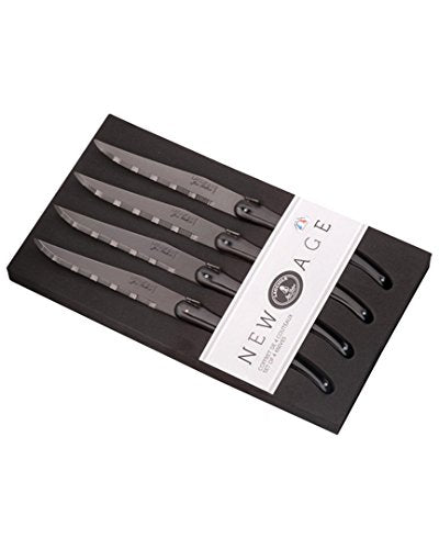 The French Farm Jean Dubost 4pc New Age Black steak knives, one size