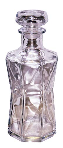 Bormioli Rocco 234524G04021990 Cassiopea Decanter, 33.75 Ounce, Gift Boxed Glassware Set, Clear