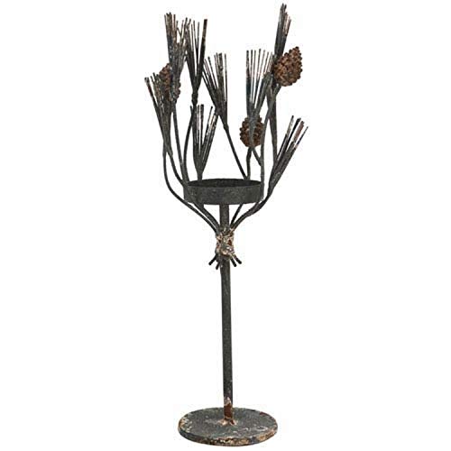 A&B Home Group FD38563 Candle Holder, Black