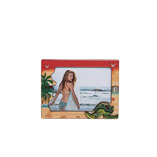 Beachcombers B22559 Resin Turtle Sand Picture Frame, 5 x 7-inch