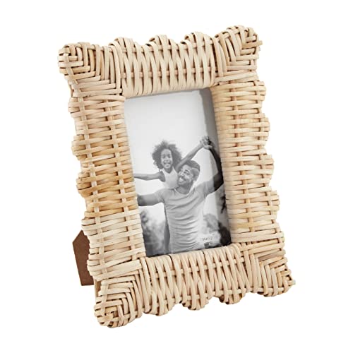 Mud Pie Woven Picture Frame, Small, 9-inch