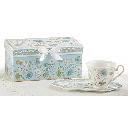 Delton 4.2X9 Porcelain Tea/Toast Set, Blue Romance