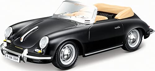 Maisto Bburago 2011 Bijoux 1:24 Scale Black Porsche 356B Cabriolet (1961)