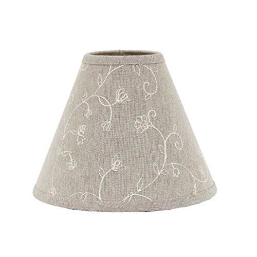 Home collection by Raghu Candlewicking Candle Clip Lampshade, 6-Inch, Taupe