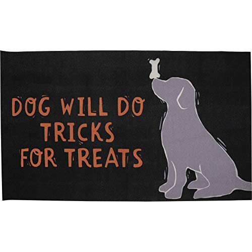 Primitives by Kathy Dog Will Do Tricks for Treats Decorative Halloween Themed Rug