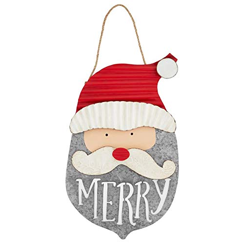 Mud Pie Merry Door Hanger,30" x 17 3/4", Multicolor