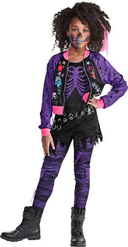 Amscan Girl Purple Punk Zombie Costume | Medium (8-10) | 2 Pcs.
