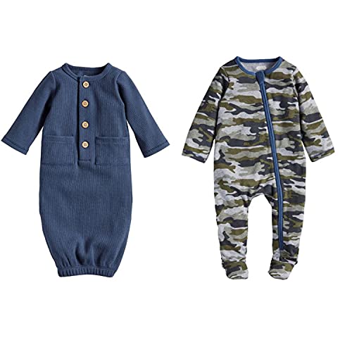 Mud Pie Camo Watch Me Grow Set, 3-6 Months