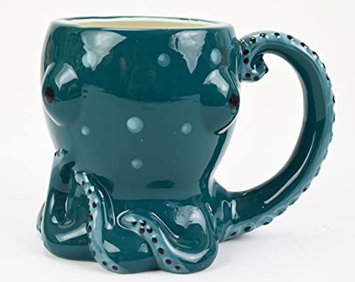 Boston Warehouse Octopus Ceramic Mug 18 Oz.
