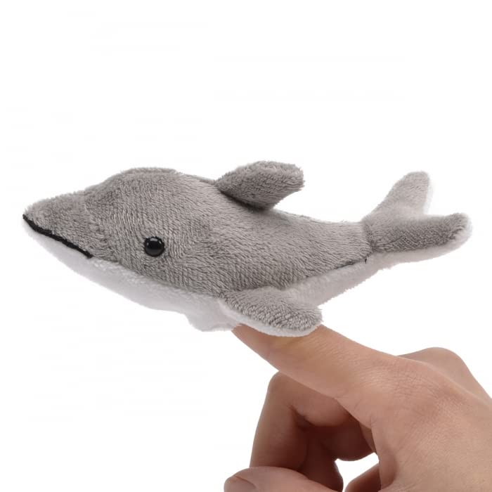 Unipak 1155DL Dolphin Plush Finger Puppet, 5-inch Length