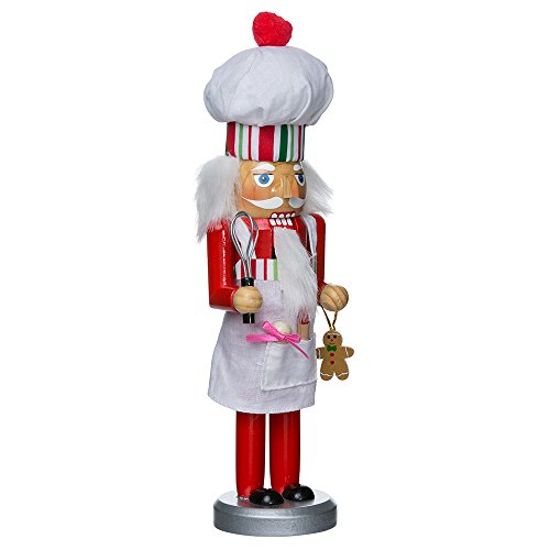 Kurt Adler C5844 10" Wooden Chef Nutcracker