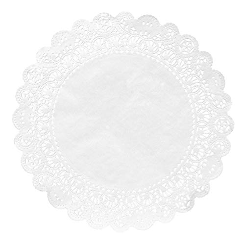 Hygloss Products Round Paper Doilies - Decorative, White Lace Doilies - Disposable - Food Grade Safe - 10 Inches - 36 Pack