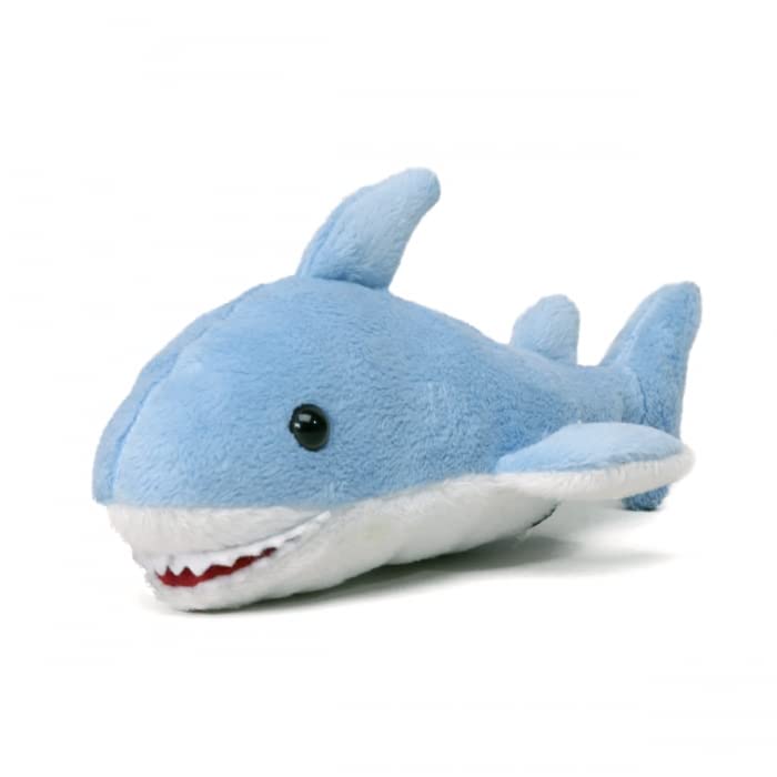 Unipak 1122SK-D Handful Dark Blue Shark Plush Figure Toy, 6-inch Length