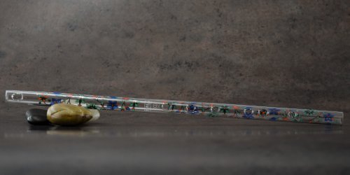 Hall Crystal Flutes 21705 - Offset Glass Flute in G - Taj Mahal