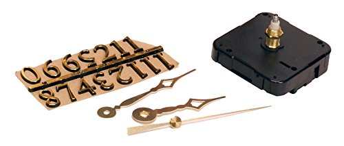 Walnut Hollow 3 Piece Clock Kit for 1/4-inch Surfaces, Use to Repair or Design your Own Clock