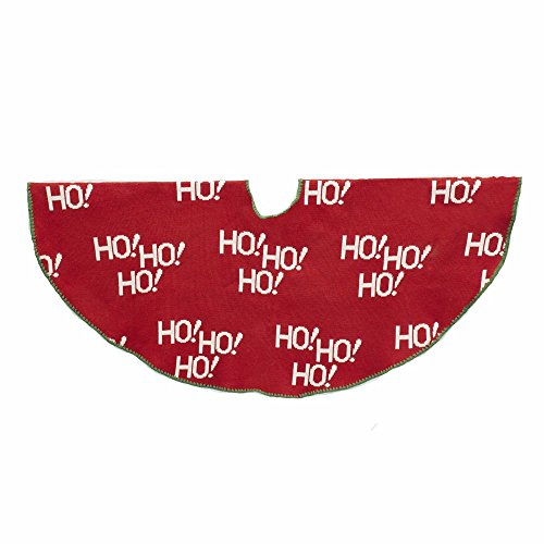 Kurt Adler 48 Inches Knit Ho Ho Ho Tree Skirt Home Accessories