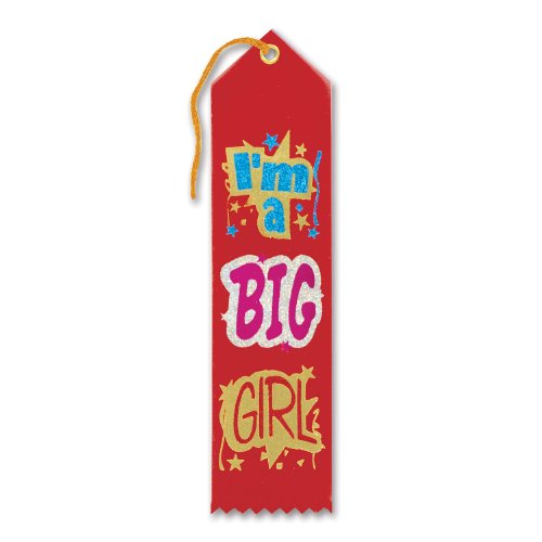 Beistle I'm A Big Girl Ribbon Award, Multicolor - 1pack