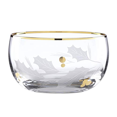 Lenox 886858 Holiday Gold Glass Nut Bowl