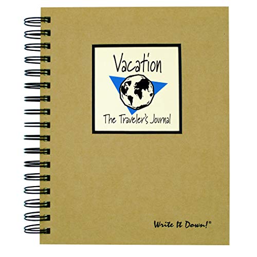 Journals Unlimited "Write it Down!" Series Guided Journal, Vacation, The Traveler&